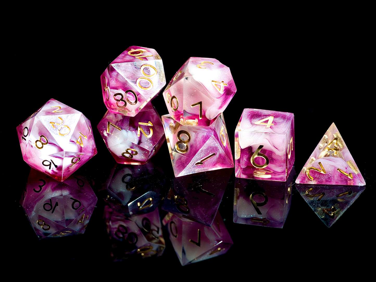 Fuchsia Malice Dice Set