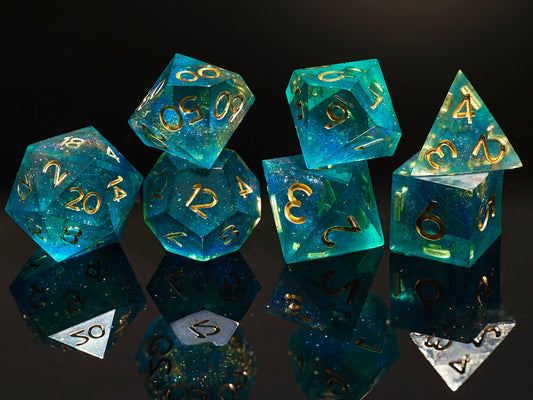 Azure Mirage Dice Set